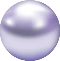 a purple pearl on a black background